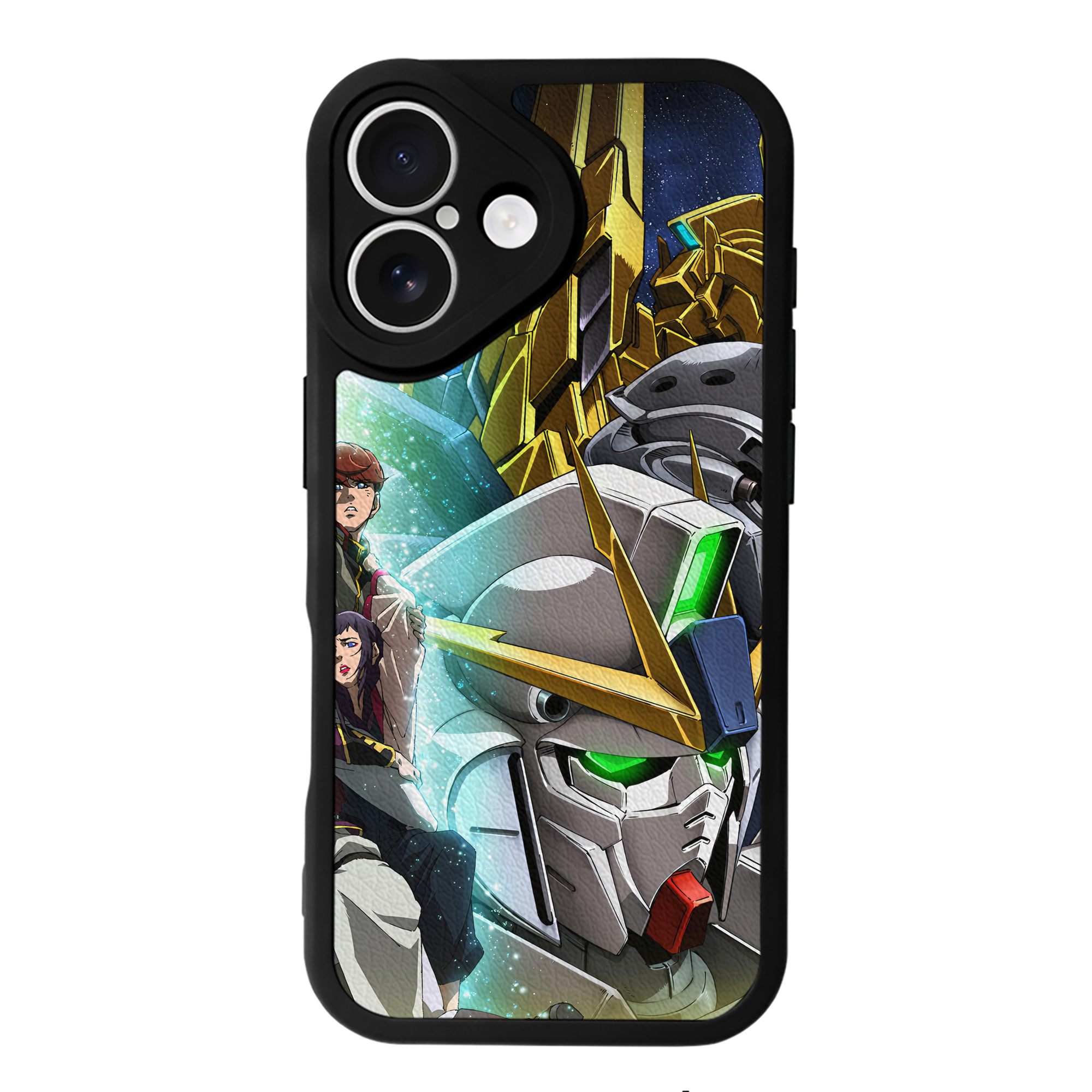 （画像用） 機動戦士ガンダム Mobile Suit Gundam 【iPhone 16シリーズ対応】シリコンスマホケース（レザー調） 材質：シリコン